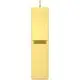 Goldene Armatur mit einer rechteckigen Form, integrierter Auslauf und anpassbarem Sockel, hergestellt von Ideal Standard.